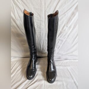 Dehner Black Leather Women's Riding Patrol Boots